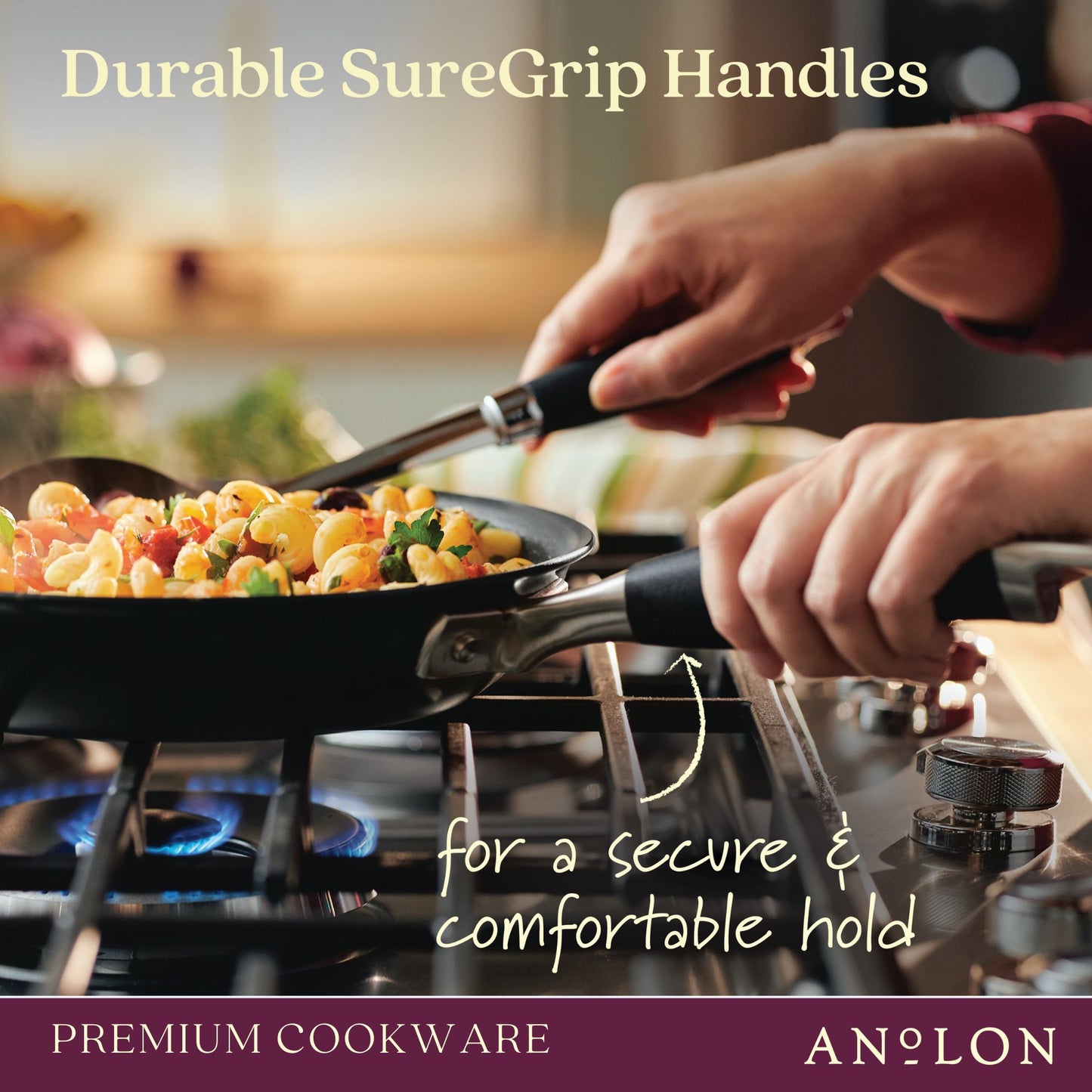 Anolon Advanced Home Nonstick Skillet Twin Pack 26/32cm Onyx
