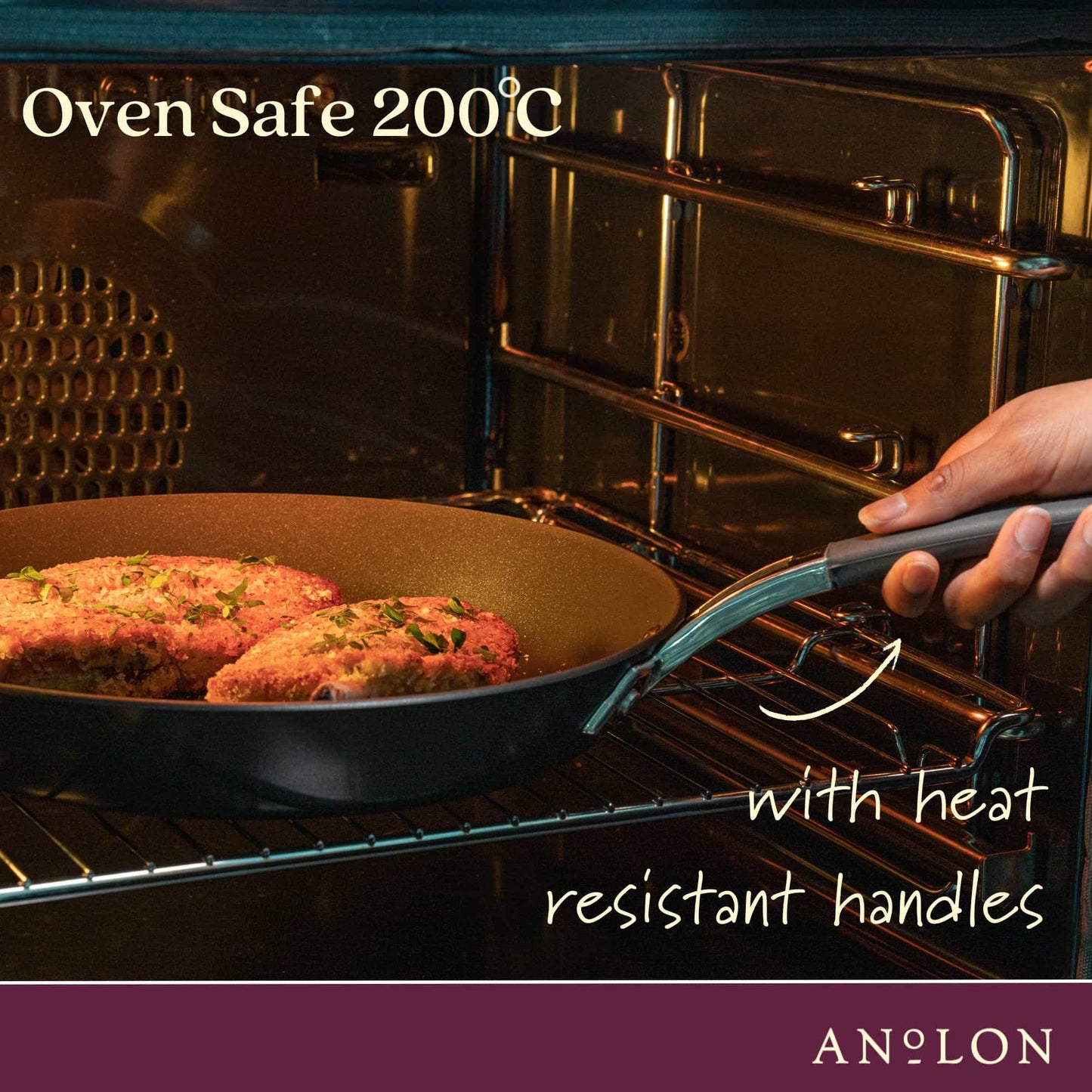 Anolon Endurance+ Nonstick Induction Covered French Skillet 30cm