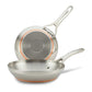 Anolon Nouvelle Copper Stainless Steel Induction Skillet Twin Pack 20/24cm