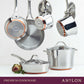 Anolon Nouvelle Copper Stainless Steel Induction Skillet Twin Pack 20/24cm