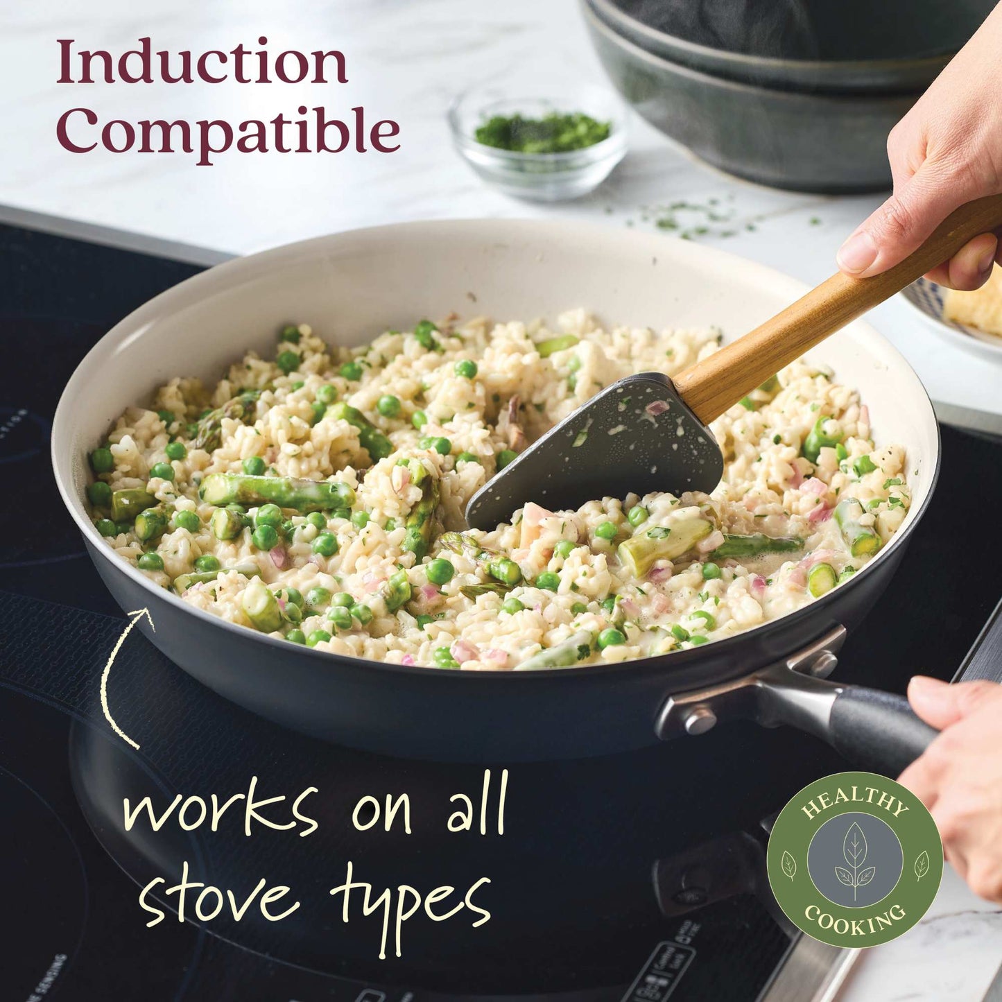 Anolon Advanced Ceramic Nonstick Induction Frypan Twin Pack 21.5/25.4cm