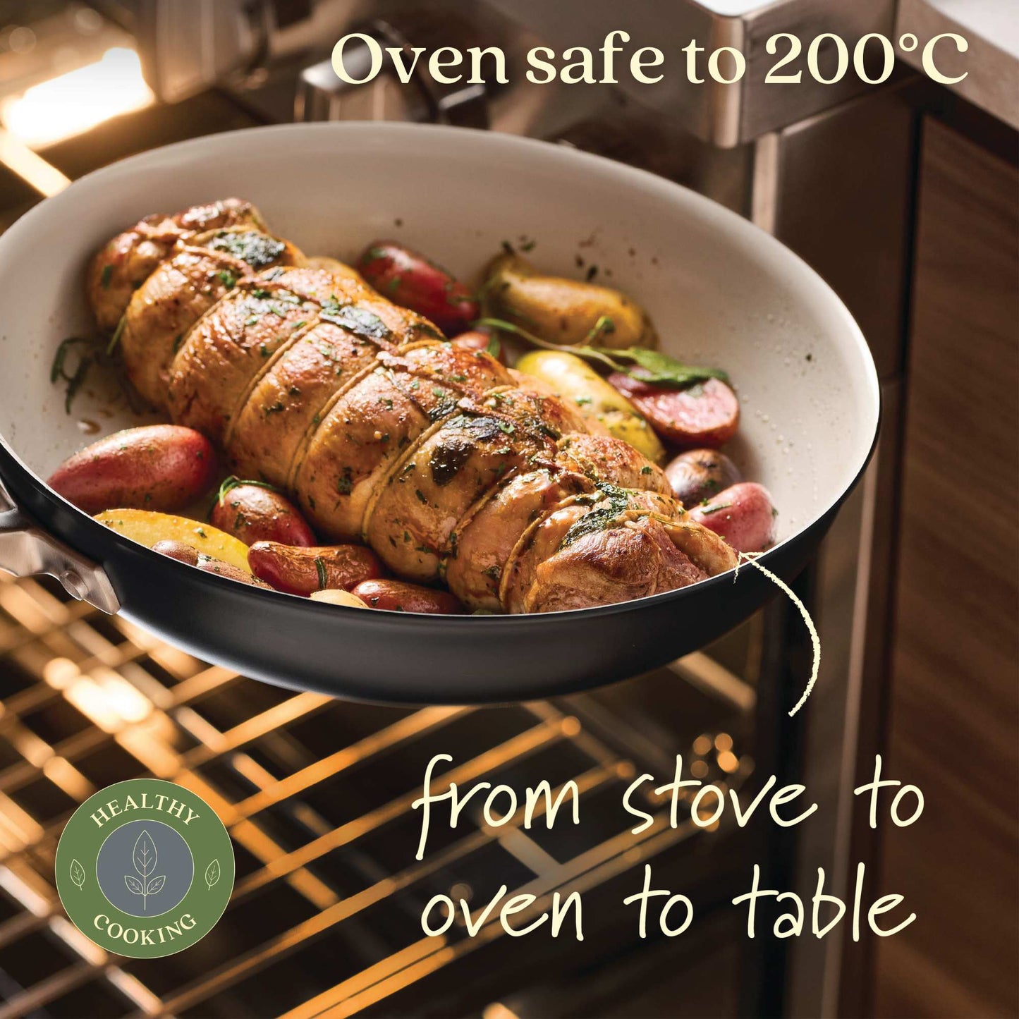 Anolon Advanced Ceramic Nonstick Induction Frypan Twin Pack 21.5/25.4cm