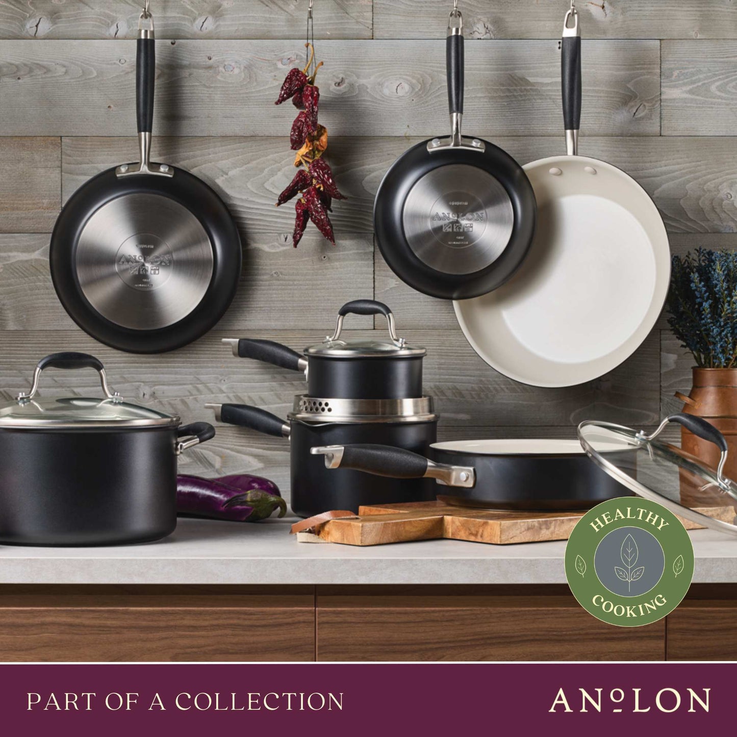Anolon Advanced Ceramic Nonstick Induction 10 Piece Cookware Set