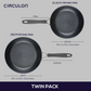 Circulon ScratchDefense A1 Nonstick Induction Skillet Twin Pack 21.5/28cm
