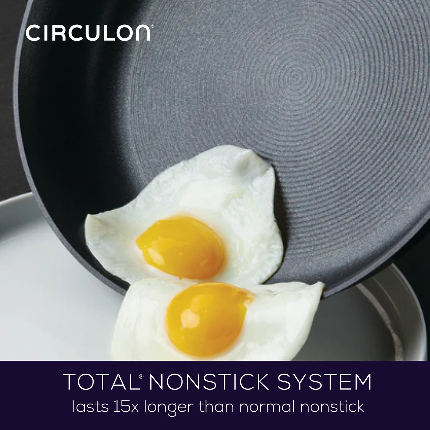 Circulon Total Nonstick Induction Saucepan 14cm & Skillet 25cm