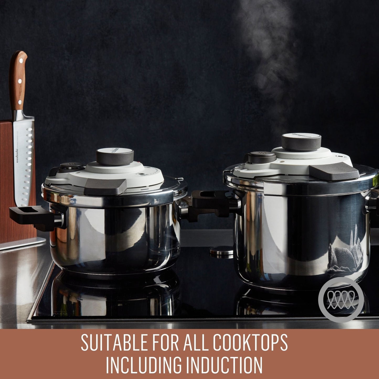 Essteele Per Velocità Stainless Steel Pressure Cooker 22cm/8L