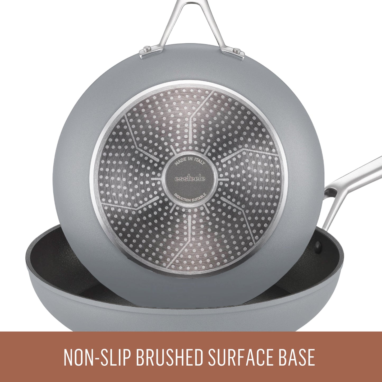 Essteele Per Bellezza Nonstick Open Skillet Triple Pack 20/24/30cm Grey