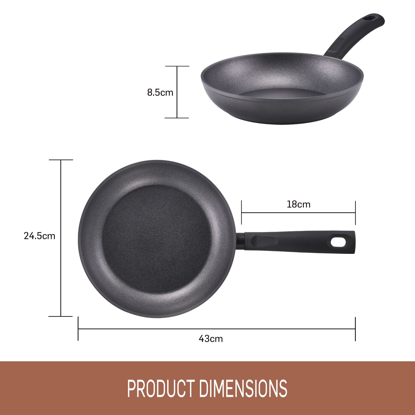 Essteele Per Benessere Ceramic Nonstick Induction Open Skillet 24cm