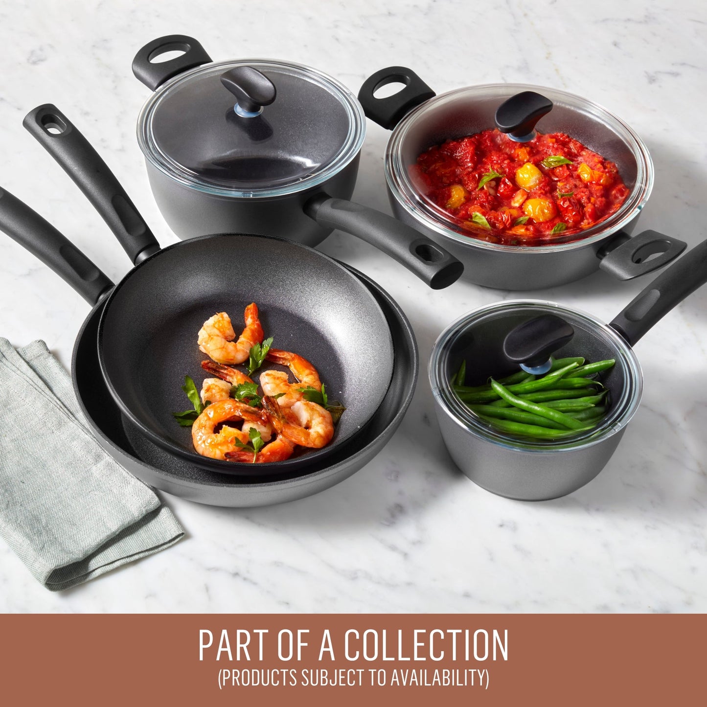 Essteele Per Benessere Ceramic Nonstick Induction 3 Piece Cookware Set
