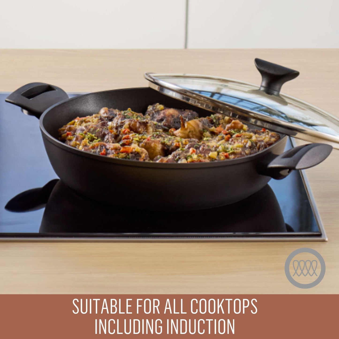 Essteele Per Cucinare Nonstick Induction 32cm/5.7L Covered Sauteuse