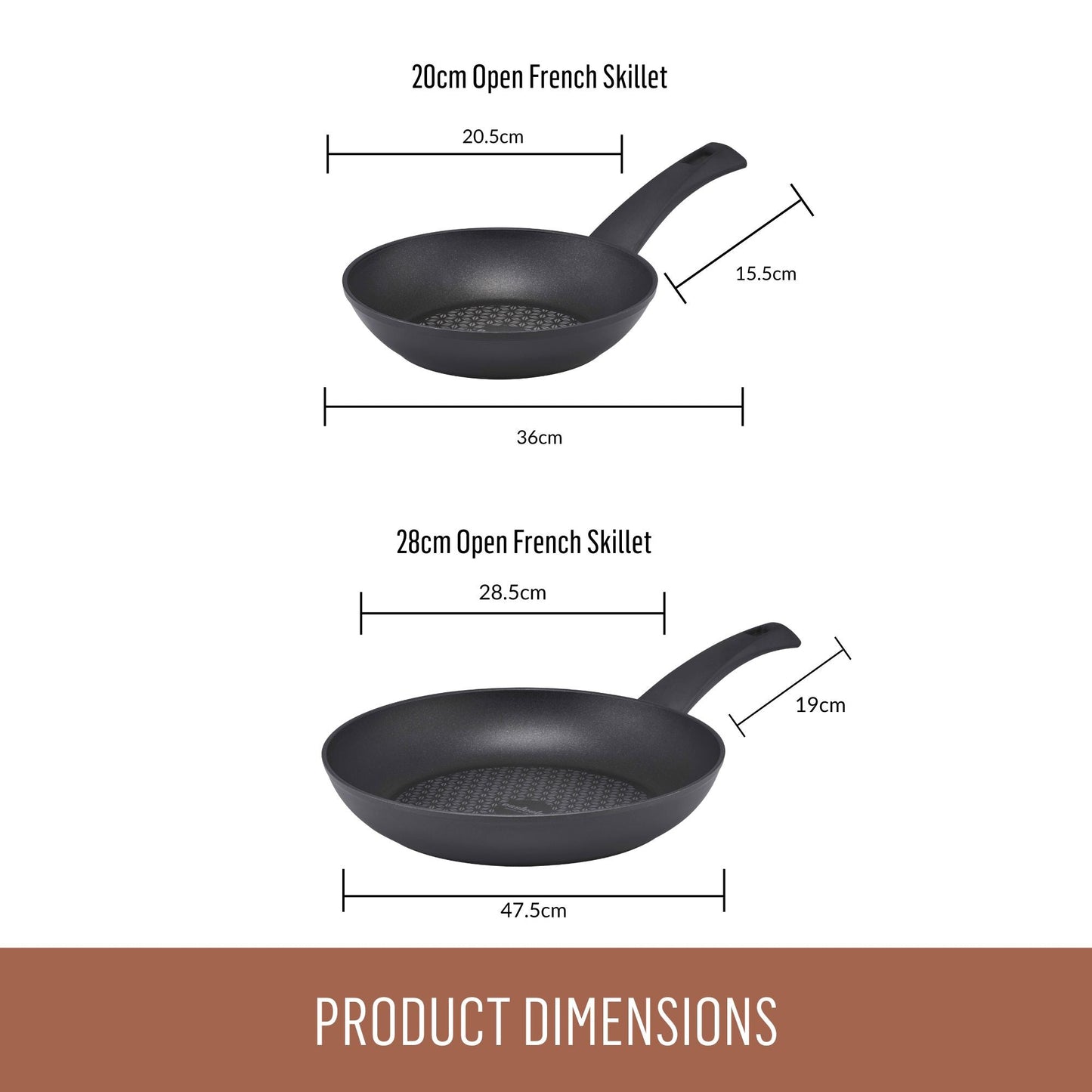 Essteele Per Cucinare Nonstick Induction Skillet Twin Pack 20/28cm