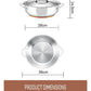 Essteele Per Vita Copper Base Stainless Steel Covered Sautéuse 28cm/5.2L