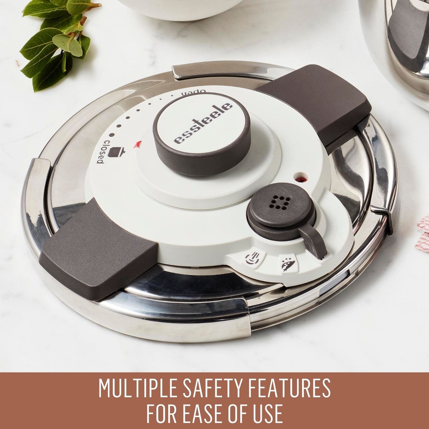 Essteele Per Velocità Stainless Steel Pressure Cooker 22cm/8L