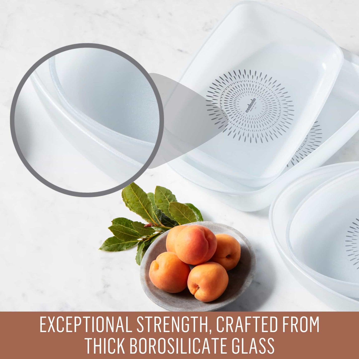 Essteele Glass Ceramic Nonstick 1.9L Medium Oval Dish 30 x 21 x 6.3cm