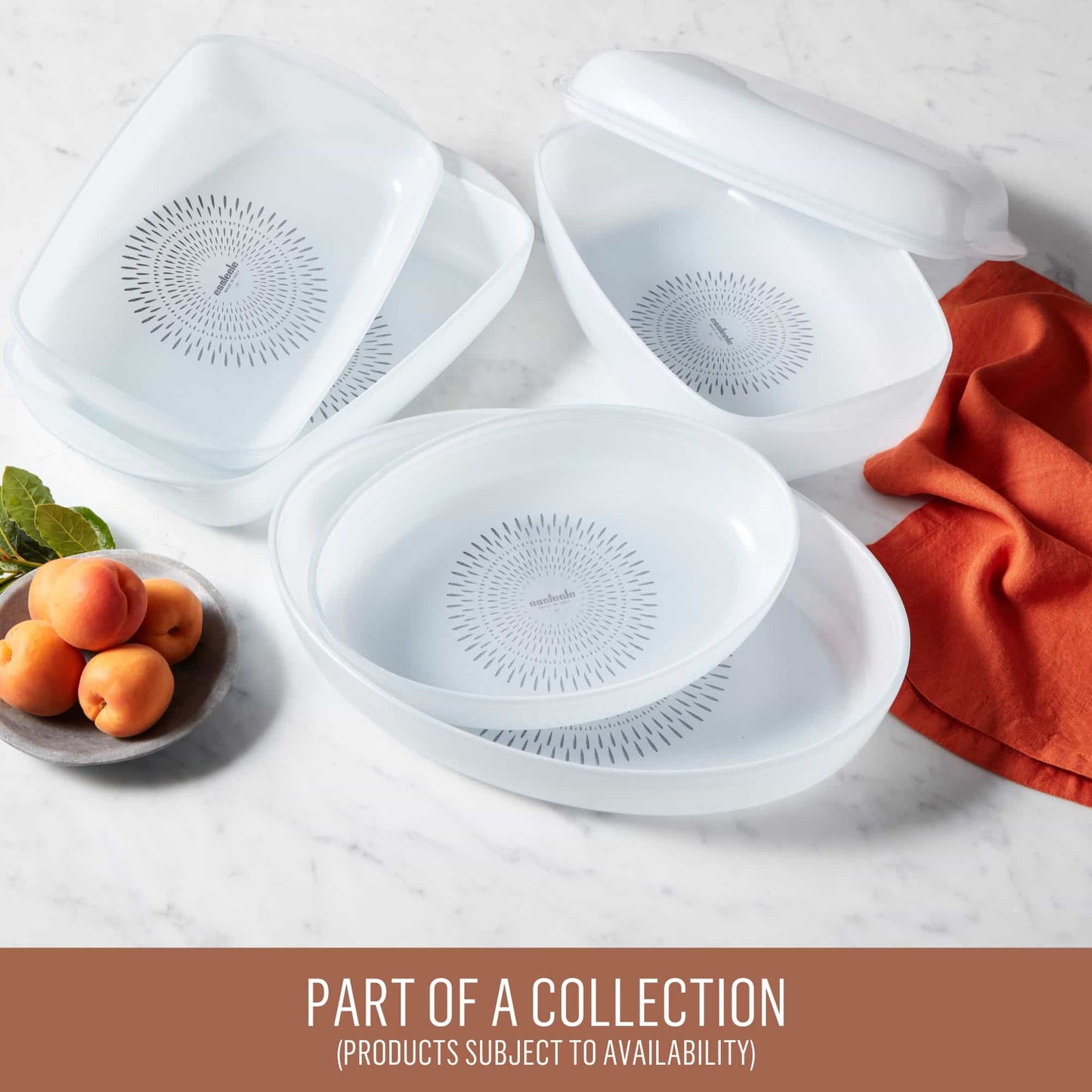 Essteele Glass Ceramic Nonstick 1.9L Medium Oval Dish 30 x 21 x 6.3cm