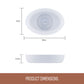 Essteele Glass Ceramic Nonstick 1.9L Medium Oval Dish 30 x 21 x 6.3cm