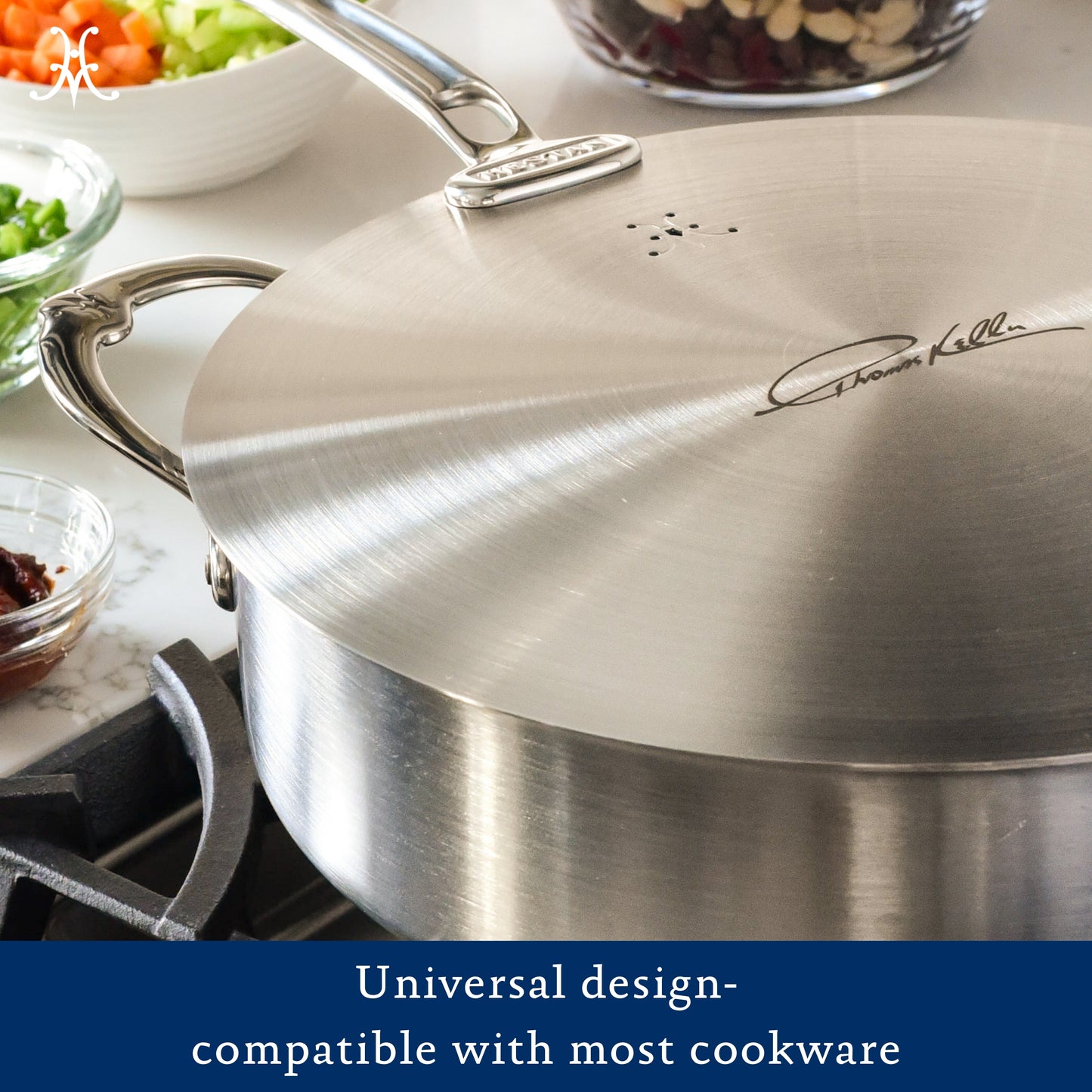 Hestan Thomas Keller Insignia Commercial Clad Stainless Steel Universal Lid 32cm