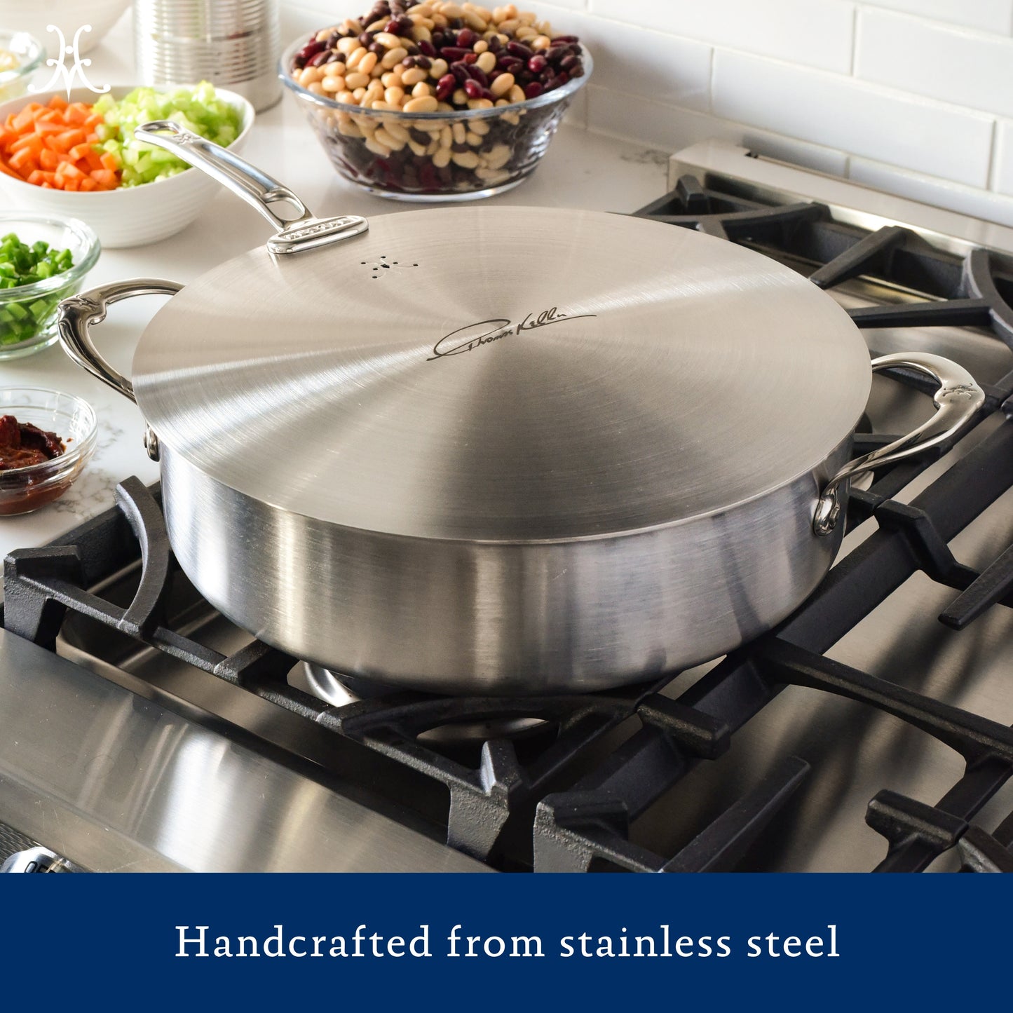 Hestan Thomas Keller Insignia Commercial Clad Stainless Steel Universal Lid 32cm