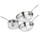 Meyer White Steel Stainless Steel Induction 3 Piece Starter Set