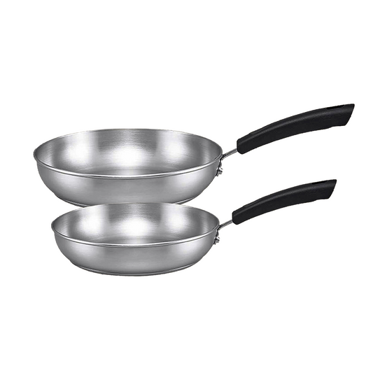 Meyer Centennial Stainless Steel Induction 24/28cm Frypan Twin Pack