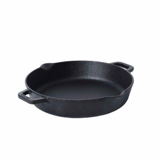 Meyer Pre-Seasoned Cast Iron Induction Double Handle Skillet 24cm