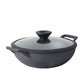 Meyer Pre-Seasoned Cast Iron Induction Wok/Kadai 30cm