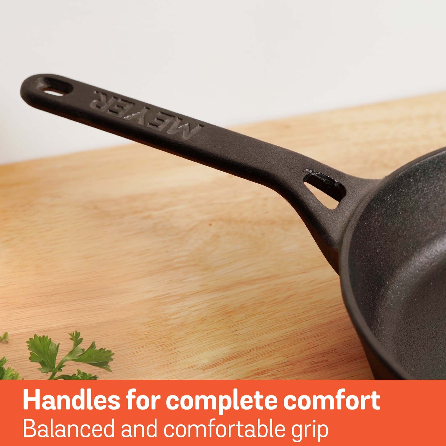 Meyer Pre-Seasoned Cast Iron Induction Skillet  24cm