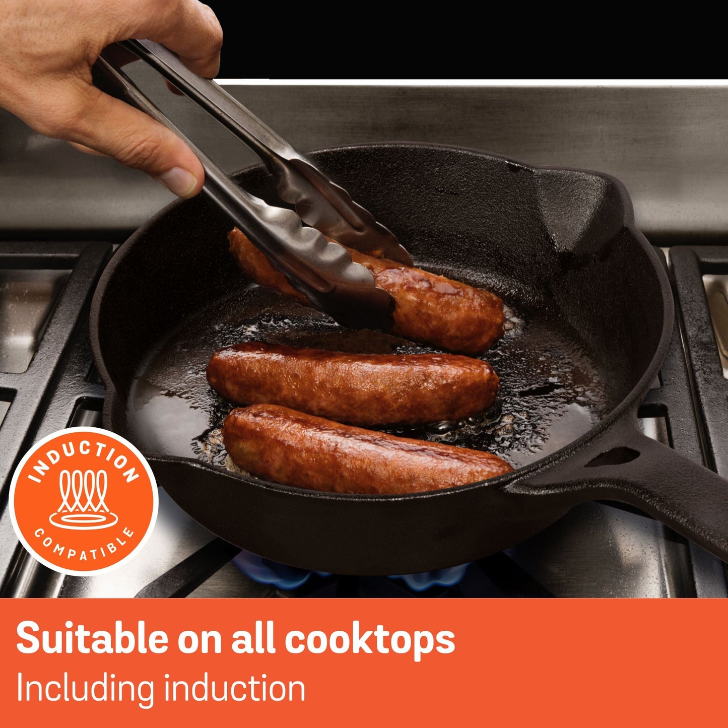 Meyer Pre-Seasoned Cast Iron Induction Skillet  24cm