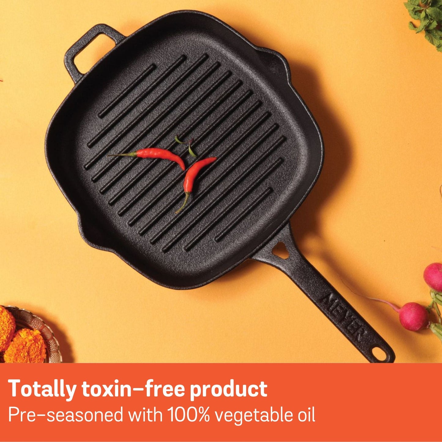 Meyer Pre-Seasoned Cast Iron Induction 2 Piece Starter Cookware Set