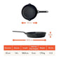 Product detail view: For indoor grilling and searing – pre-seasoned cast iron – Meyer Pre-Seasoned Cast Iron 22cm Skillet / 25cm Grill Pan