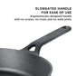 Styled lifestyle shot: For searing, frying and everyday cooking – pre-seasoned cast iron – Meyer Pre-Seasoned Cast Iron 22/26cm Skillet Pack