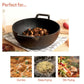 Meyer Pre-Seasoned Cast Iron Induction Wok/Kadai 24cm