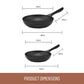 Essteele Per Silvia Nonstick Induction Skillet Twin Pack 24/28cm