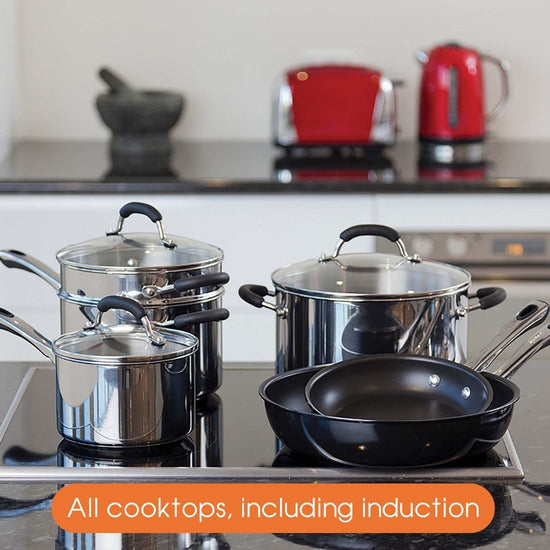 RACO Contemporary Stainless Steel Induction 3 Piece Saucepan Set ...