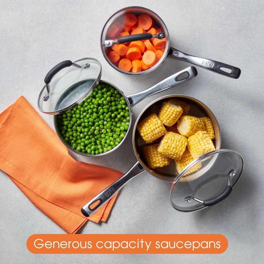 RACO Contemporary Stainless Steel Induction Everyday Trio Set