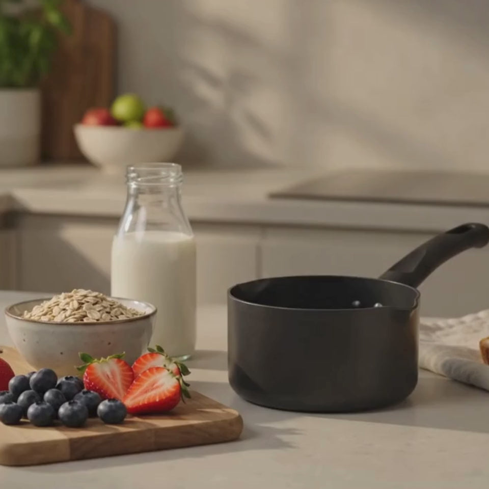 RACO RACO Everyday Essentials Nonstick Induction Open Milkpan 14cm product video