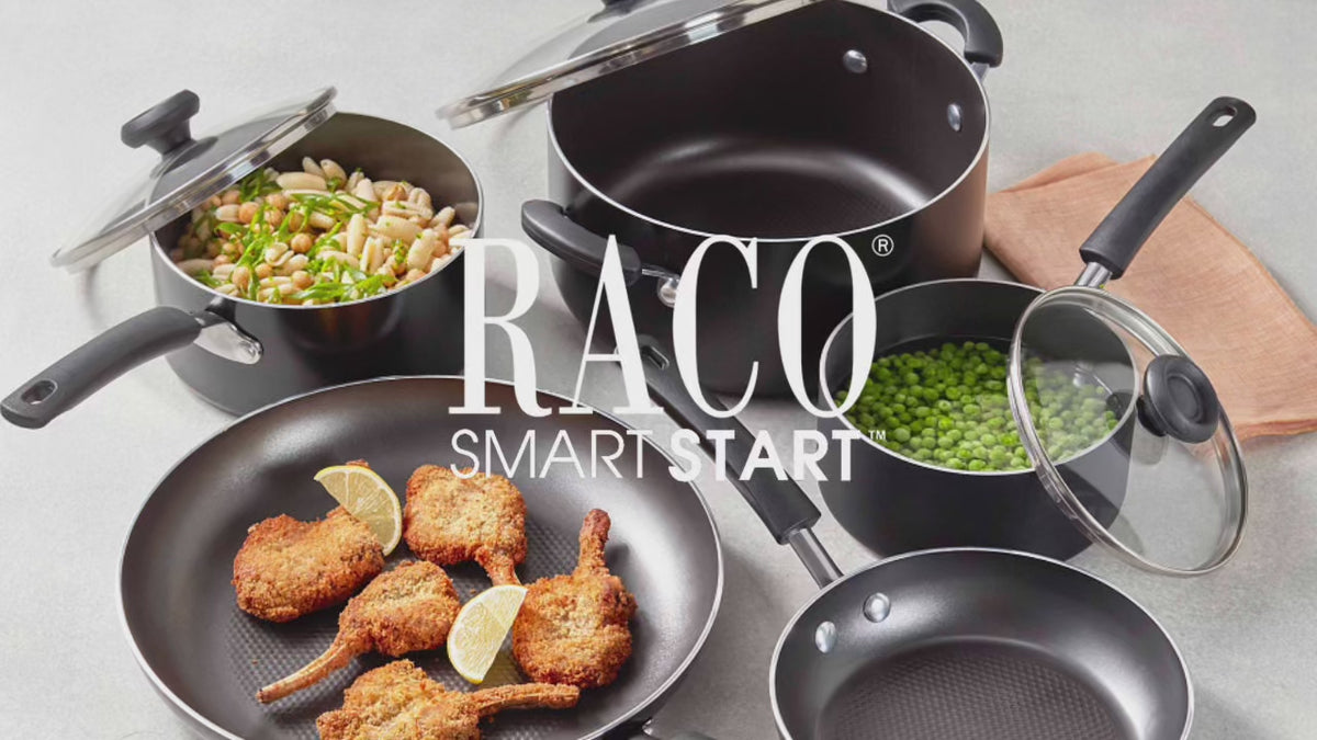RACO SmartStart range video – RACO Smartstart Nonstick Induction 3 Piece Cookware Set