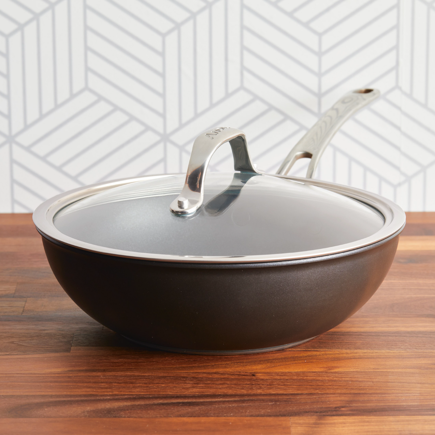 Anolon X Hybrid Stainless Steel Nonstick Induction Covered Stirfry 25cm