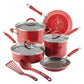 Rachael Ray Cucina Nonstick 10 Piece Cookware Set Red