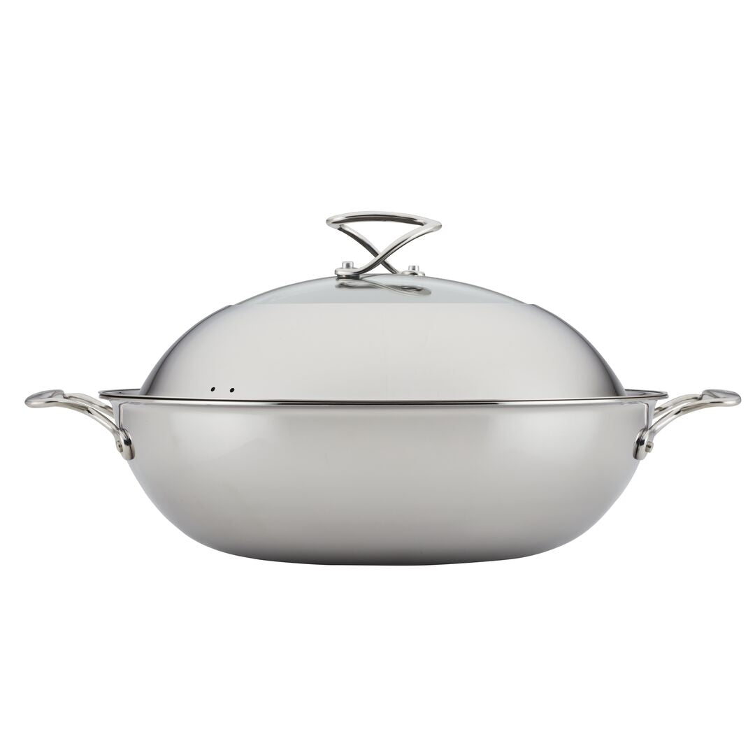 Circulon C-Series Nonstick Clad Stainless Steel Induction Covered Wok 36cm
