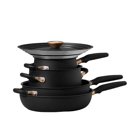 Meyer Accent Nonstick/Stainless Steel Induction 6 Piece Essential Set