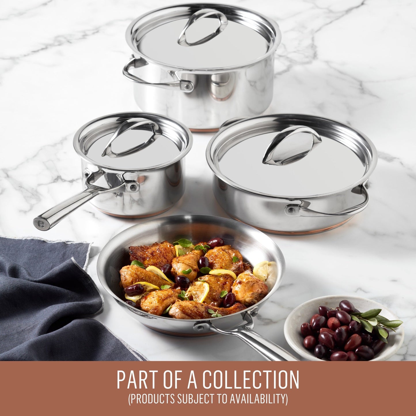 Essteele Per Vita Copper Base Stainless Steel Covered Saucepan 14cm/1.2L