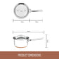 Essteele Per Vita Copper Base Stainless Steel Covered Saucepan 16cm/1.9L