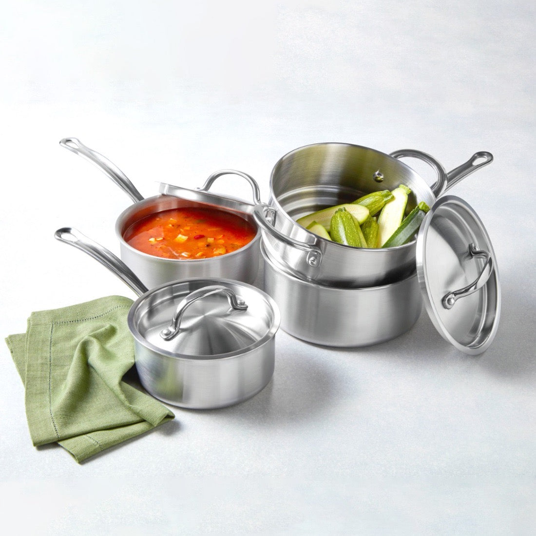 Essteele Per Amore Clad Stainless Steel Induction 4 Piece Cookware Set