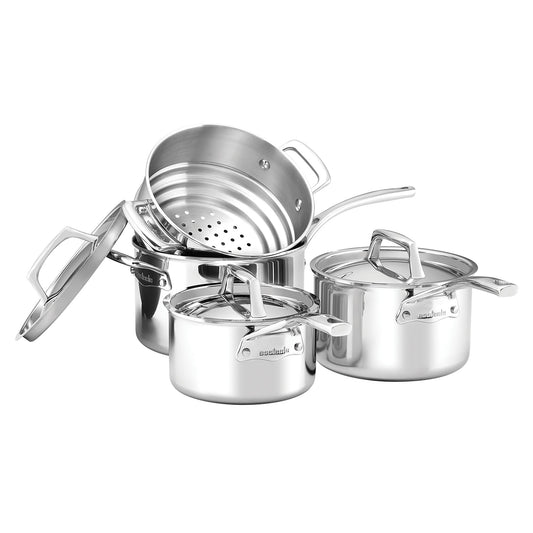 Essteele Per Sempre Clad Stainless Steel Induction 4 Piece Cookware Set