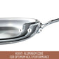 Essteele Per Sempre Clad Stainless Steel Induction 4 Piece Cookware Set