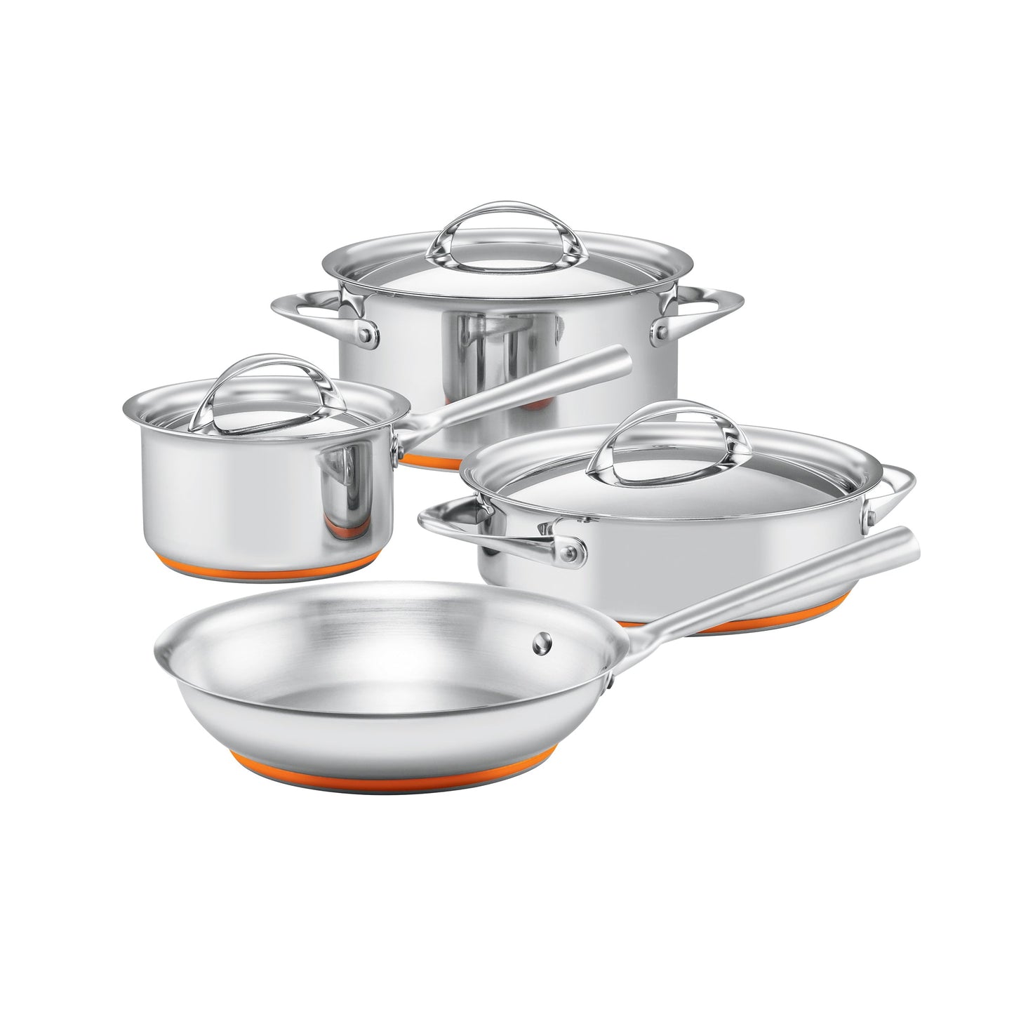 Essteele Per Vita Copper Base Stainless Steel Induction 4 Piece Cookware Set