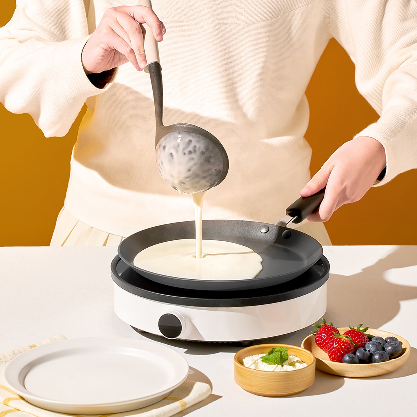 Meyer Bauhaus Series Nonstick Induction Crepe Pan 24cm