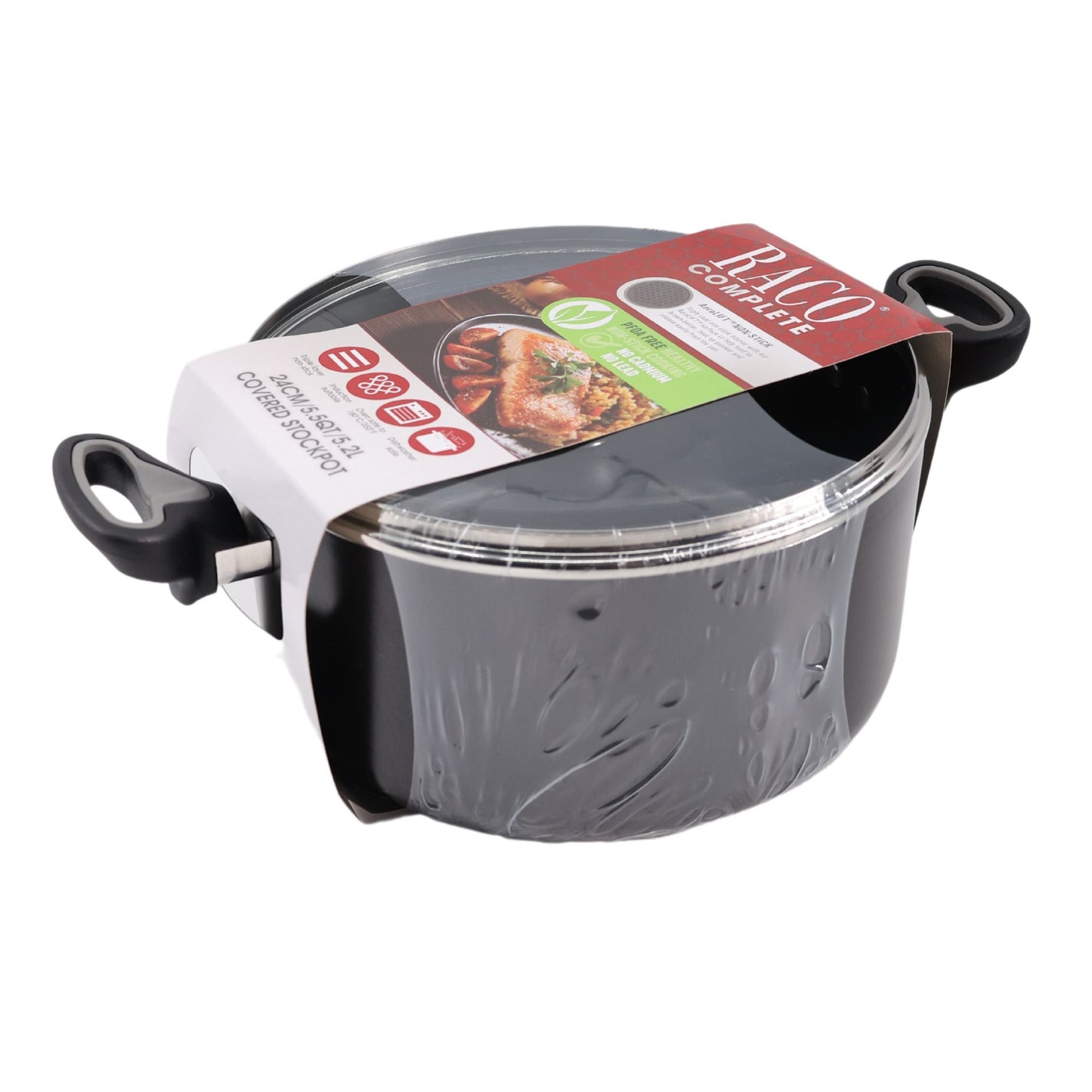 RACO Complete Nonstick Induction Covered Stockpot 24cm/5.2L