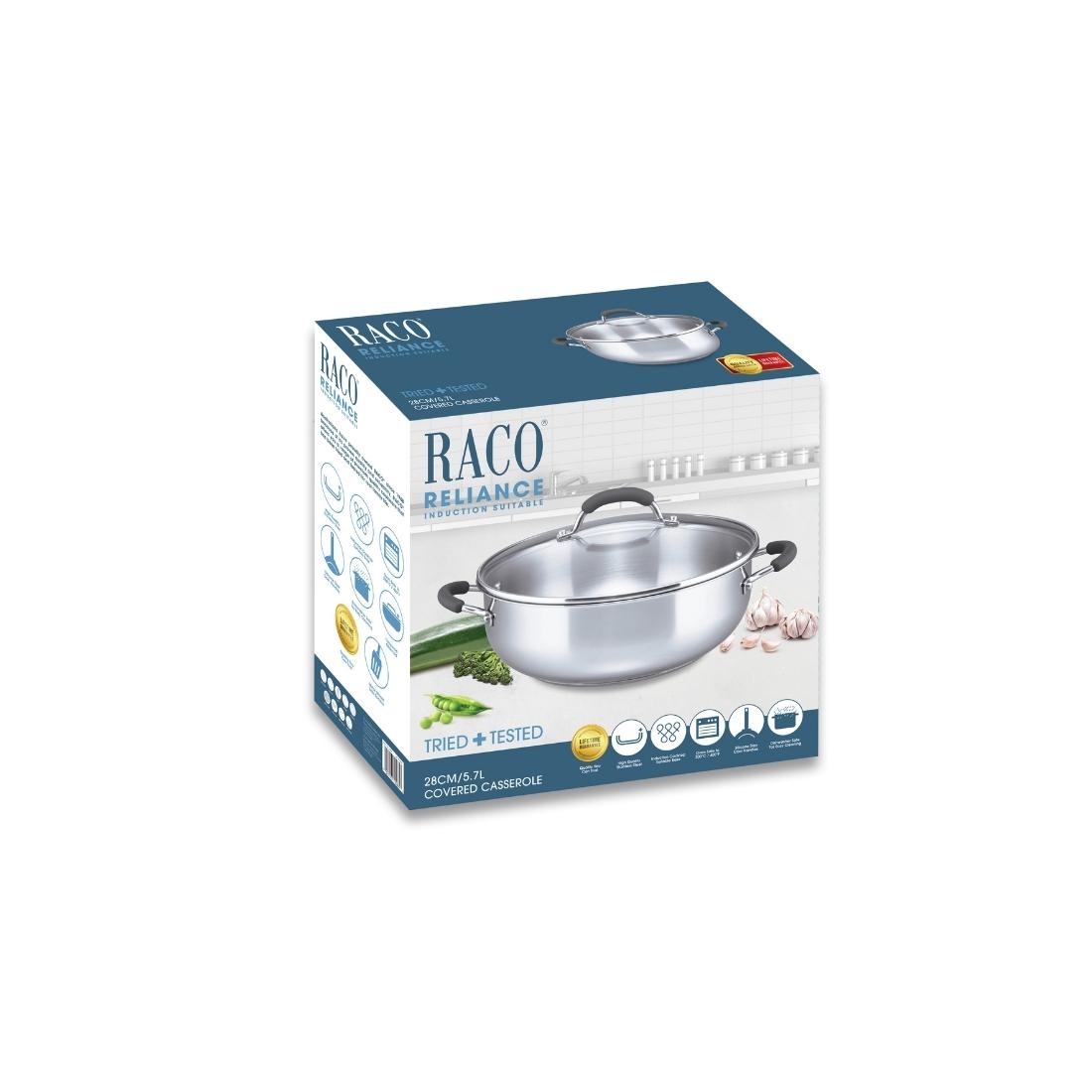 RACO Reliance Stainless Steel Induction Chef's Casserole 28cm/5.7L